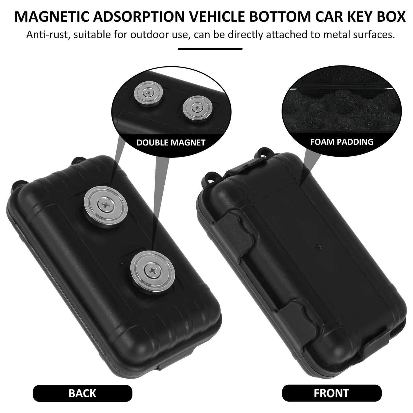 Magnetic Key Holder for Under Car
